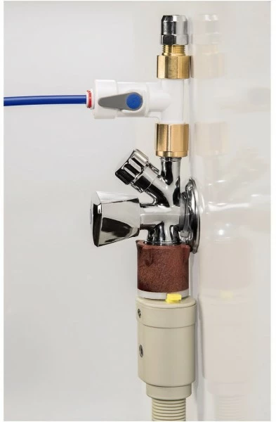 Zubehör Für Waschmaschinen XavaX T-Stück Winkel-Absperrventil Waschmaschinen-Zubehör Weiss 2 Zubehör Für Waschmaschinen XavaX T-Stück Winkel-Absperrventil Waschmaschinen-Zubehör Weiss – Bild 2