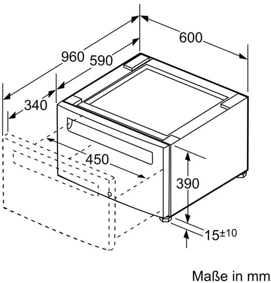 Zubehör Für Waschmaschinen Bosch WMZPW20W Universalpodest 5 Zubehör Für Waschmaschinen Bosch WMZPW20W Universalpodest – Bild 5