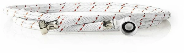 Zubehör Für Waschmaschinen Nedis WAIH3412SH1N25 Nylon-Zulaufschlauch 1/2" Gerade, 3/4" Gewinkelt (2,5m) Weiß/rot 1 Zubehör Für Waschmaschinen Nedis WAIH3412SH1N25 Nylon-Zulaufschlauch 1/2" Gerade, 3/4" Gewinkelt (2,5m) Weiß/rot